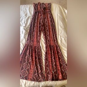 Rue21 | Strapless Wide Leg Jumper | Multicolored | Large |